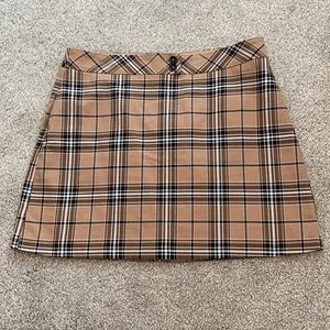 Express Plaid Skirt